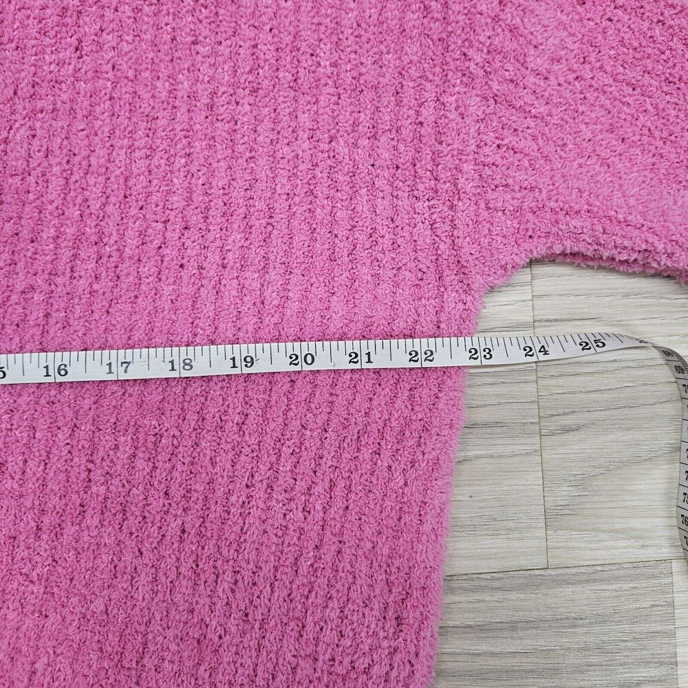 SINCERELY JULES Womens Pink Fuzzy Cozy Yarn Pullover Sweater Size Small - Picture 4 of 7